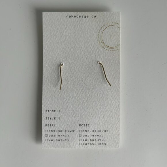 Gold Pendant Earrings with Cranberry Quartz Gemstone - Picture 8 of 9